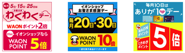 イオンショップ ポイント5倍